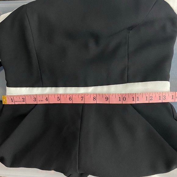 PARKER Black & White Sleeveless Strappy Shorts Romper Size Medium M - Picture 16 of 16